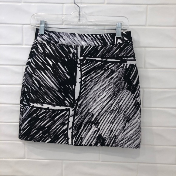 Milly Scribble Print Modern Mini Skirt - Picture 6 of 12
